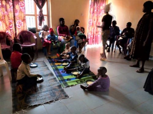 IDPs at the Mafac Care Home Enjoy Dinner